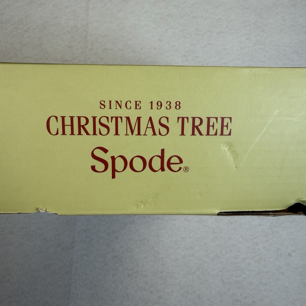 Spode Christmas Tree Sentiment Oval Rim Dish 12.75" Warms Our Hearts & Homes NIB - Picture 7 of 8